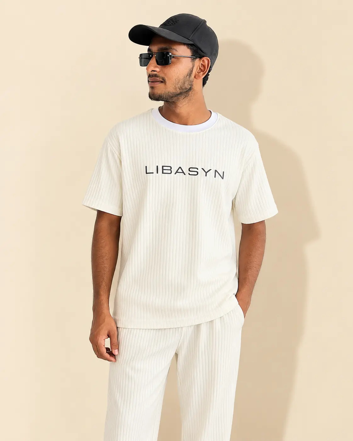 Premium Ribbed T-Shirt – Off White